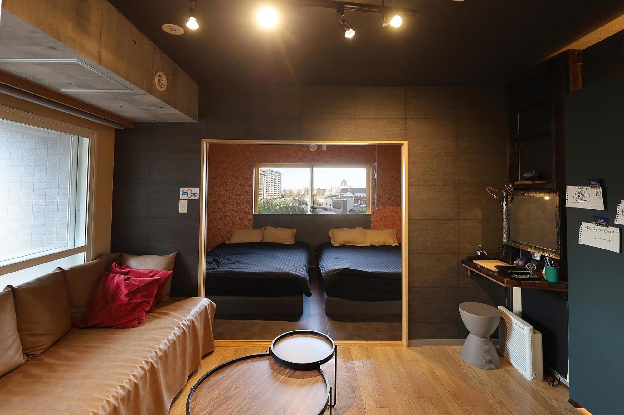 Biosvilla522-Sapporo Susukino Night- 1Room W-Beds2&S-Beds2 6Persons Bagian luar foto